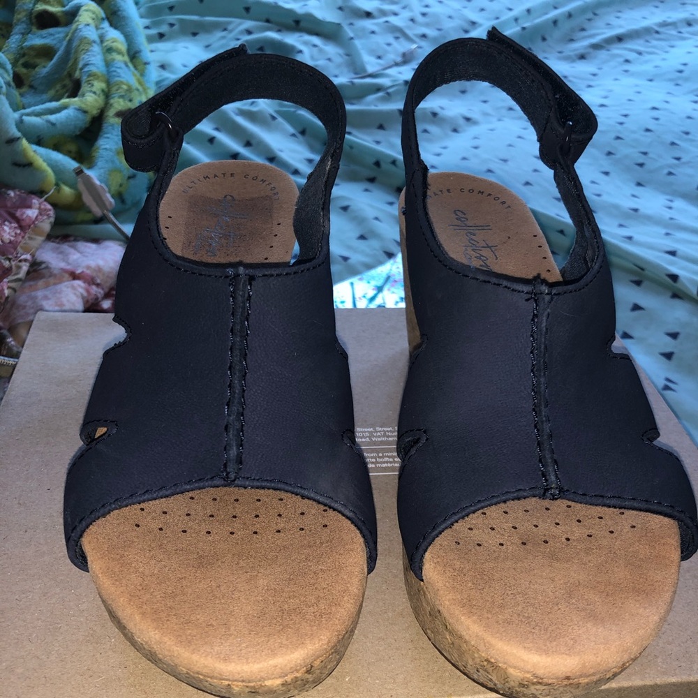 Navy Blue Wedges